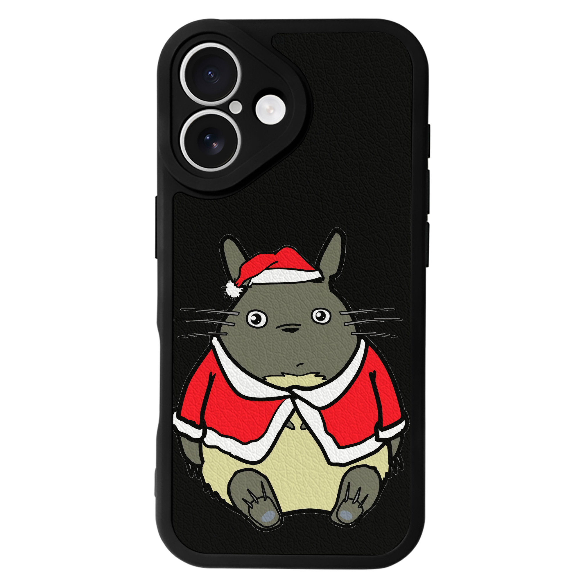 （画像用） となりのトトロ 草壁メイ 草壁サツキ My Neighbor Totoro Satsuki Kusakabe Mei Kusakabe 【iPhone 16シリーズ対応】シリコンスマホケース（レザー調） 材質：シリコン